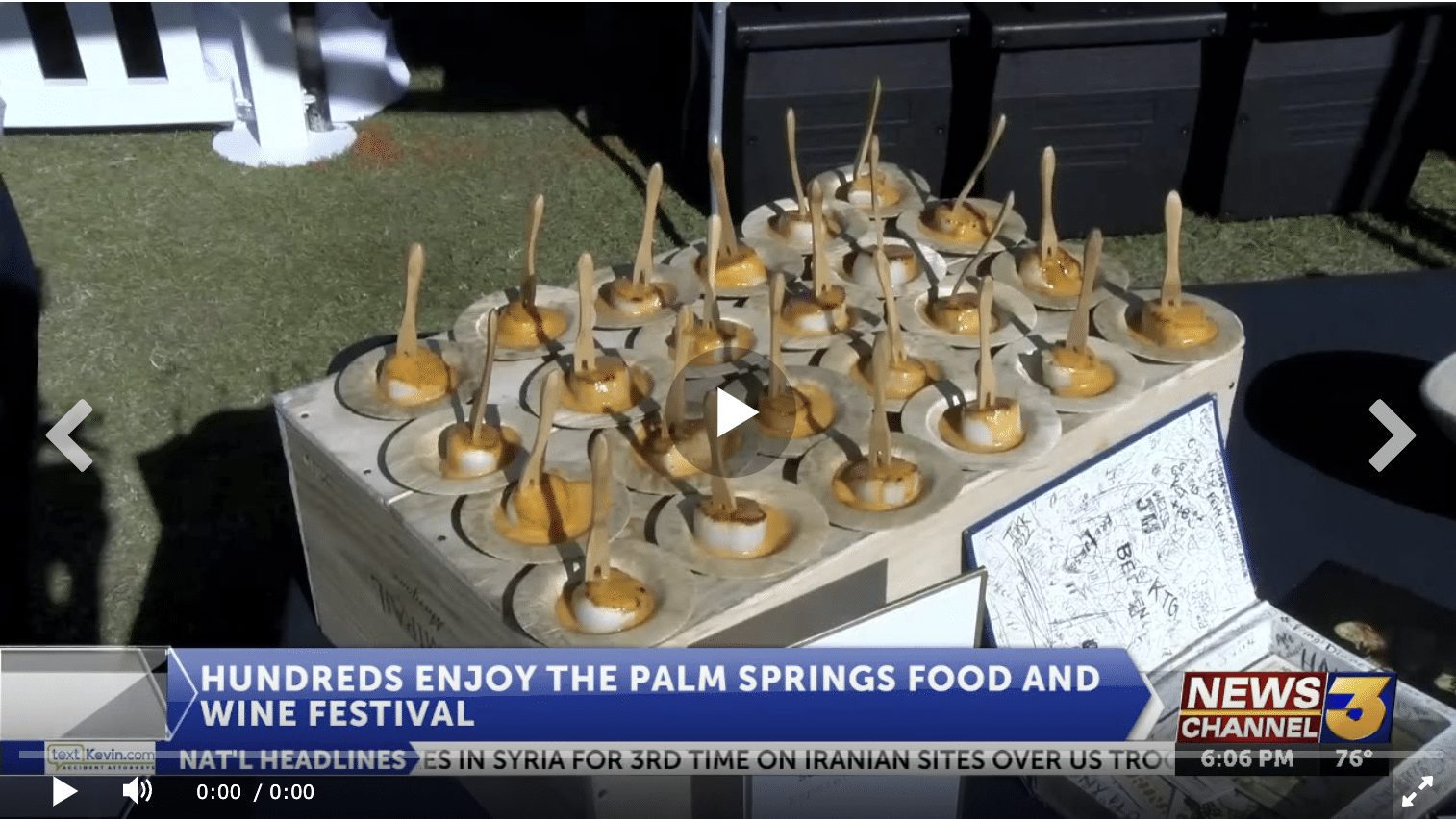 News Channel 3 - Take a look at Palm Springs Food and Wine Festival.